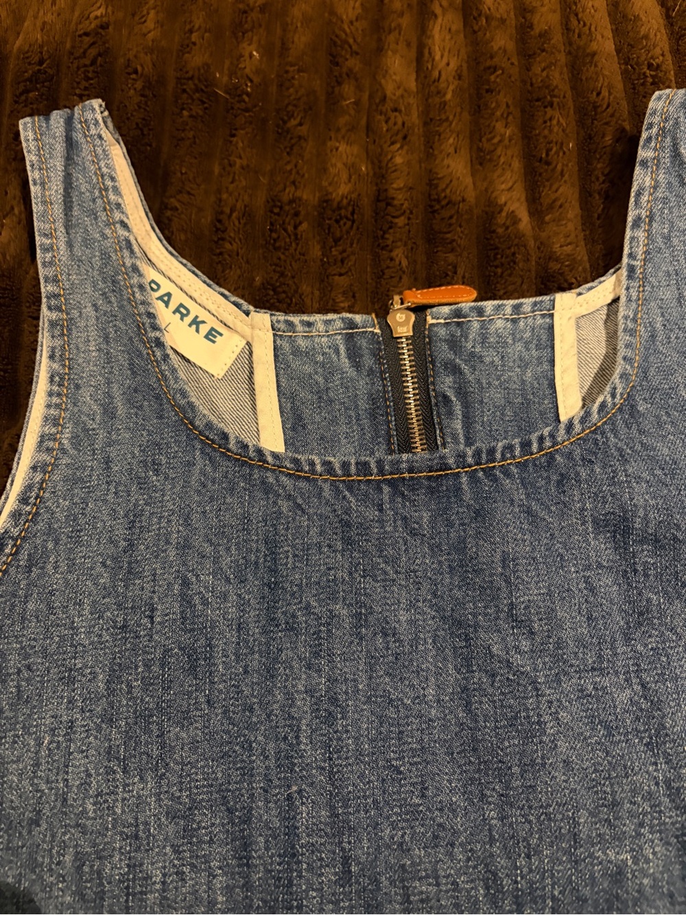 Parke Mini Denim Dress - L - Picture 4 of 5
